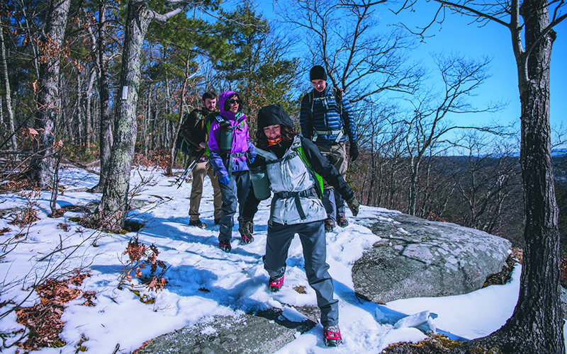 how to winter hike