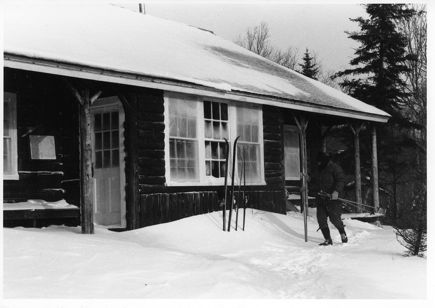 Zealand Falls Hut Skier Winter 1980s