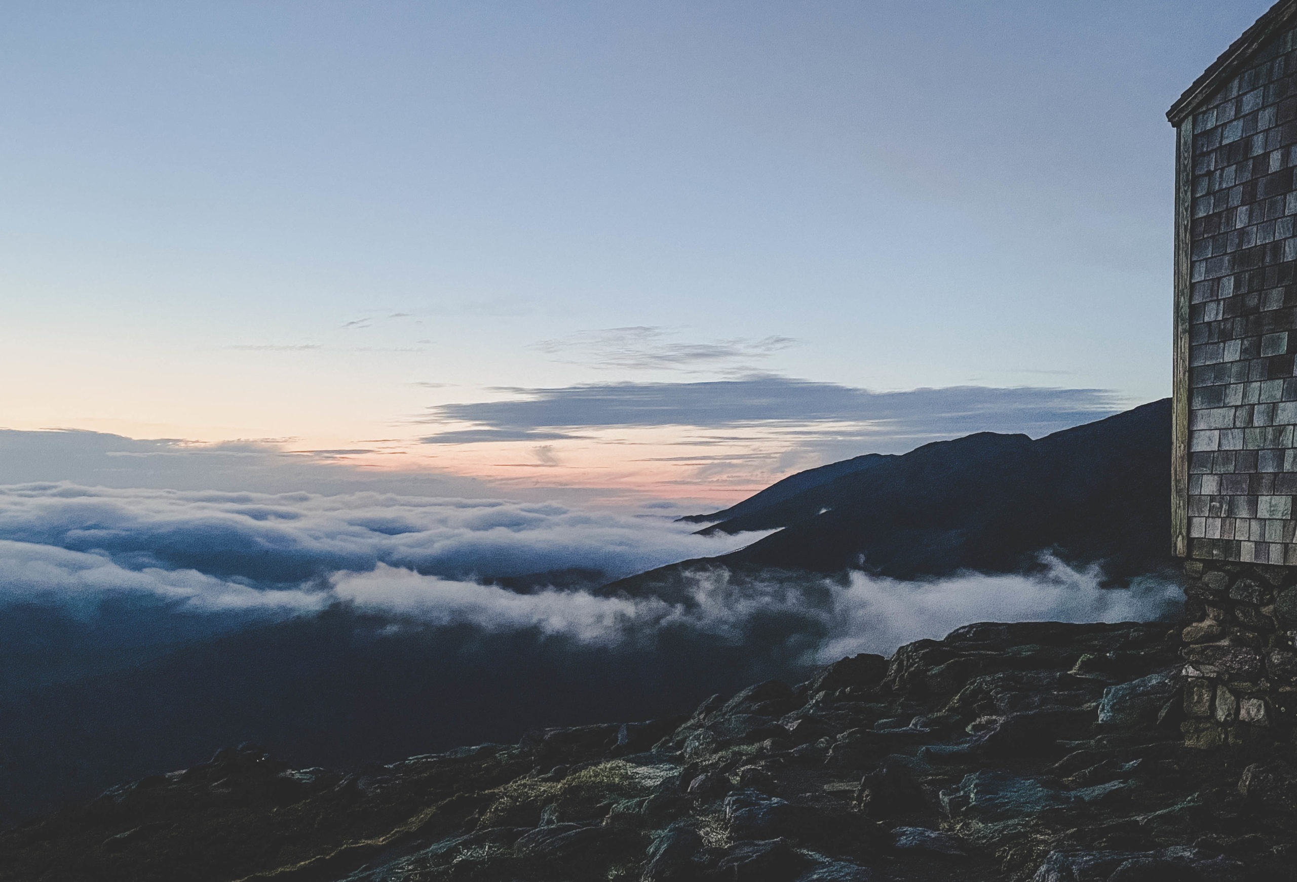 sunset view of the Alpine Garden Trail Mount Washington