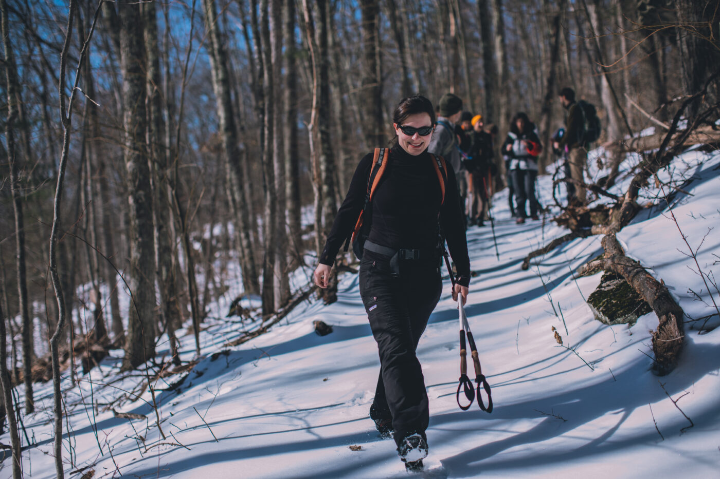 Hiker in the forest