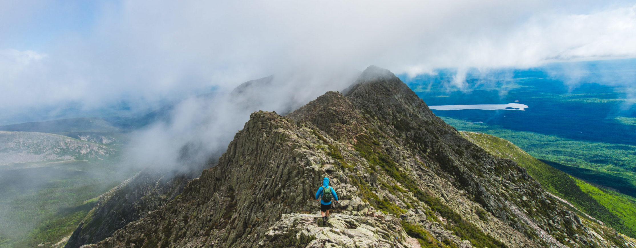 June 13, 2017. Knife Edge Trail, Mt. Katahdin, Baxter State Park, Maine-- Photo by Chris Shane.