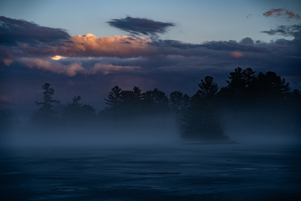 a view of Little Sebago Lake, Raymond, Maine