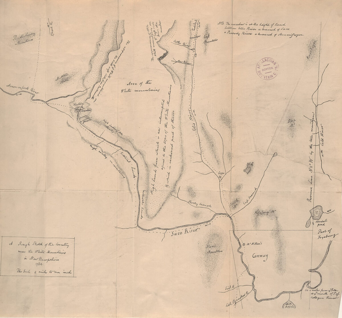 Map Of The White Mountains Rev Jeremy Belknap 1784 2048x1903