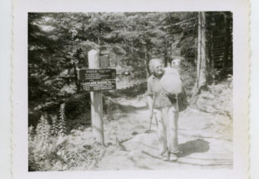 Mrs Emma Gatewood At Lonesome Lake Aug 1957 On Her Second Trip From Ga To Me Along The At Photo By Peter Brandt 1957 768x631