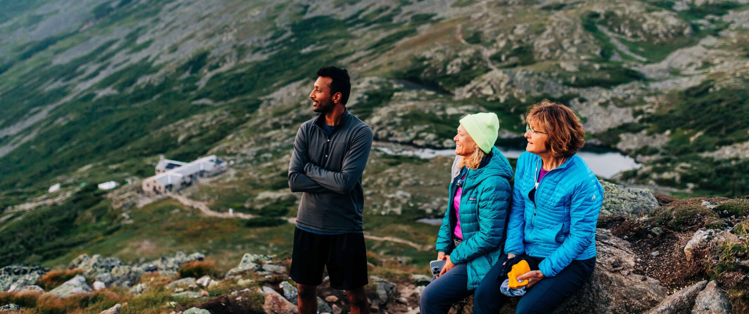 Hikers in the mountains