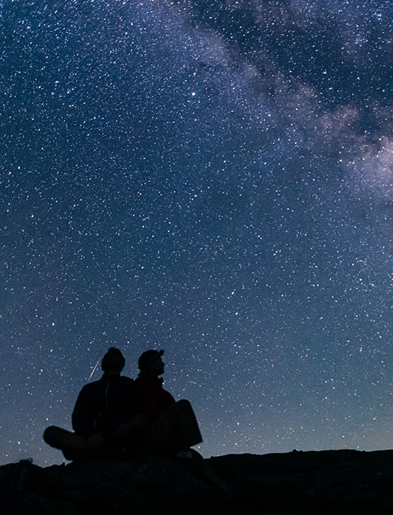 Night sky in White Mountain National Forest, NH