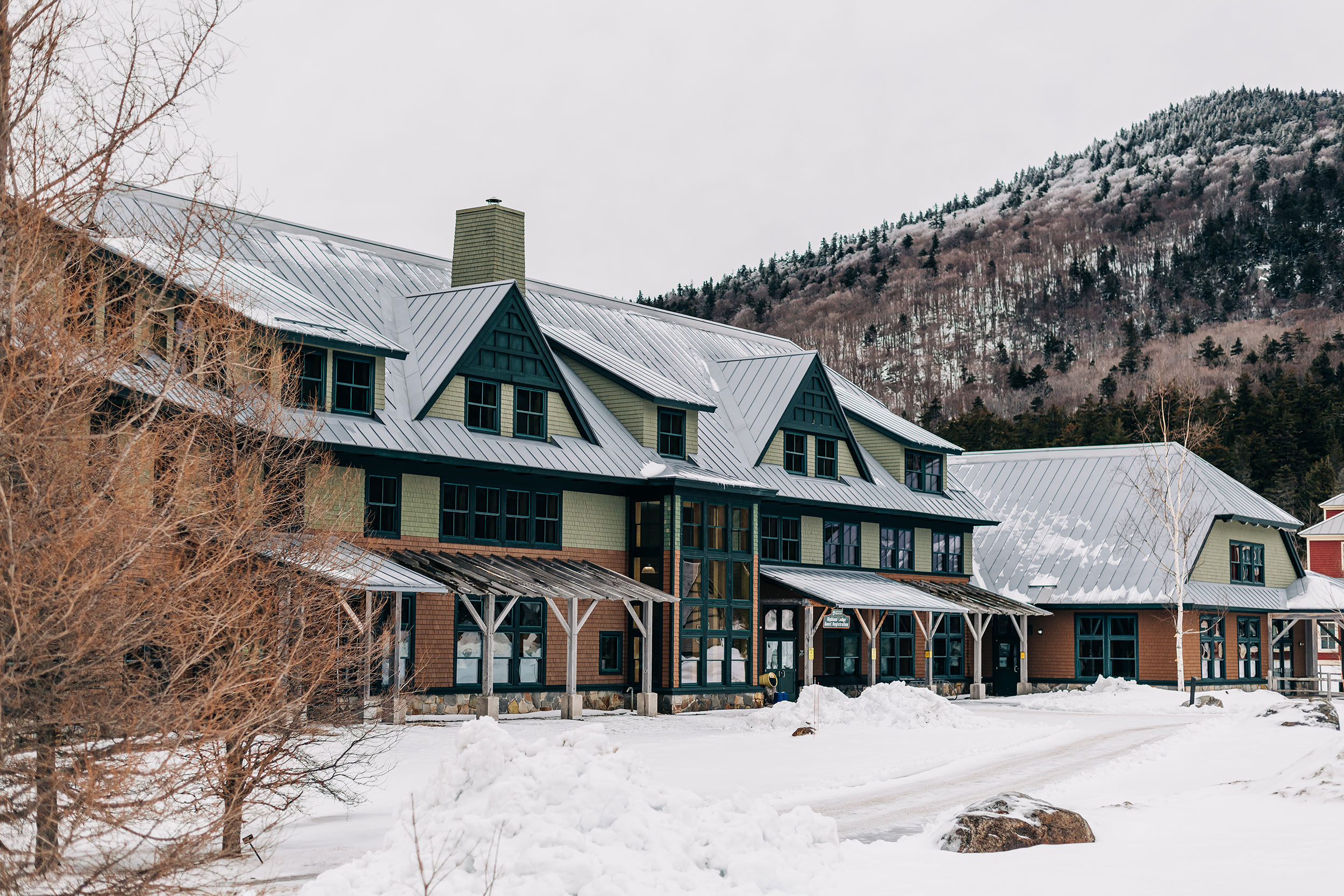 Highland Center in the snow