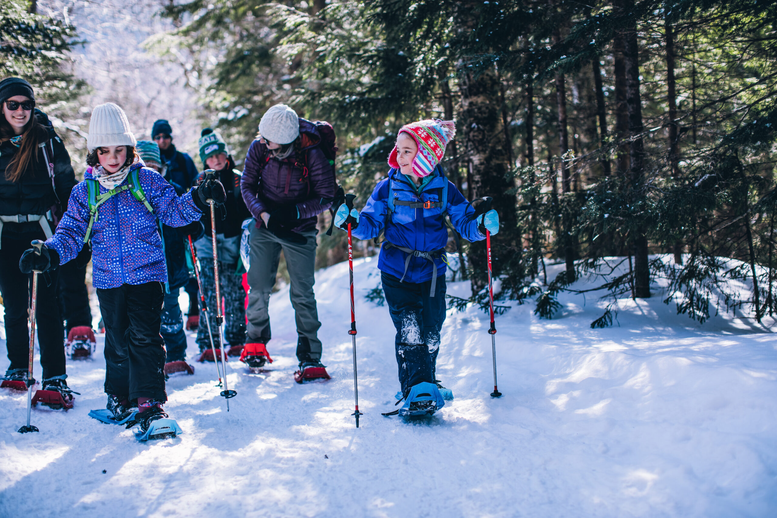 snowshoeing